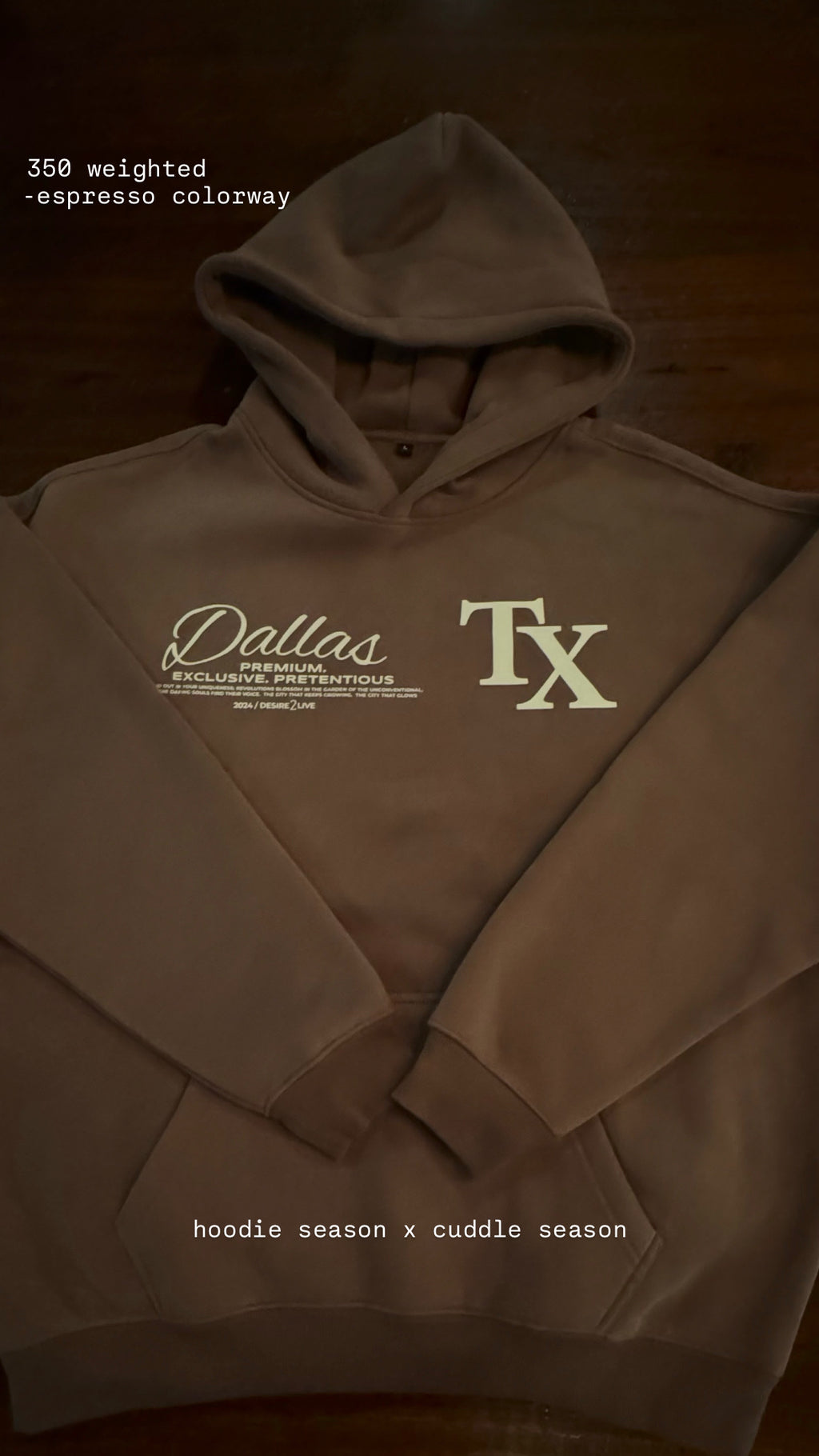 Dallas Espresso Hoodie - Hashtagnocap