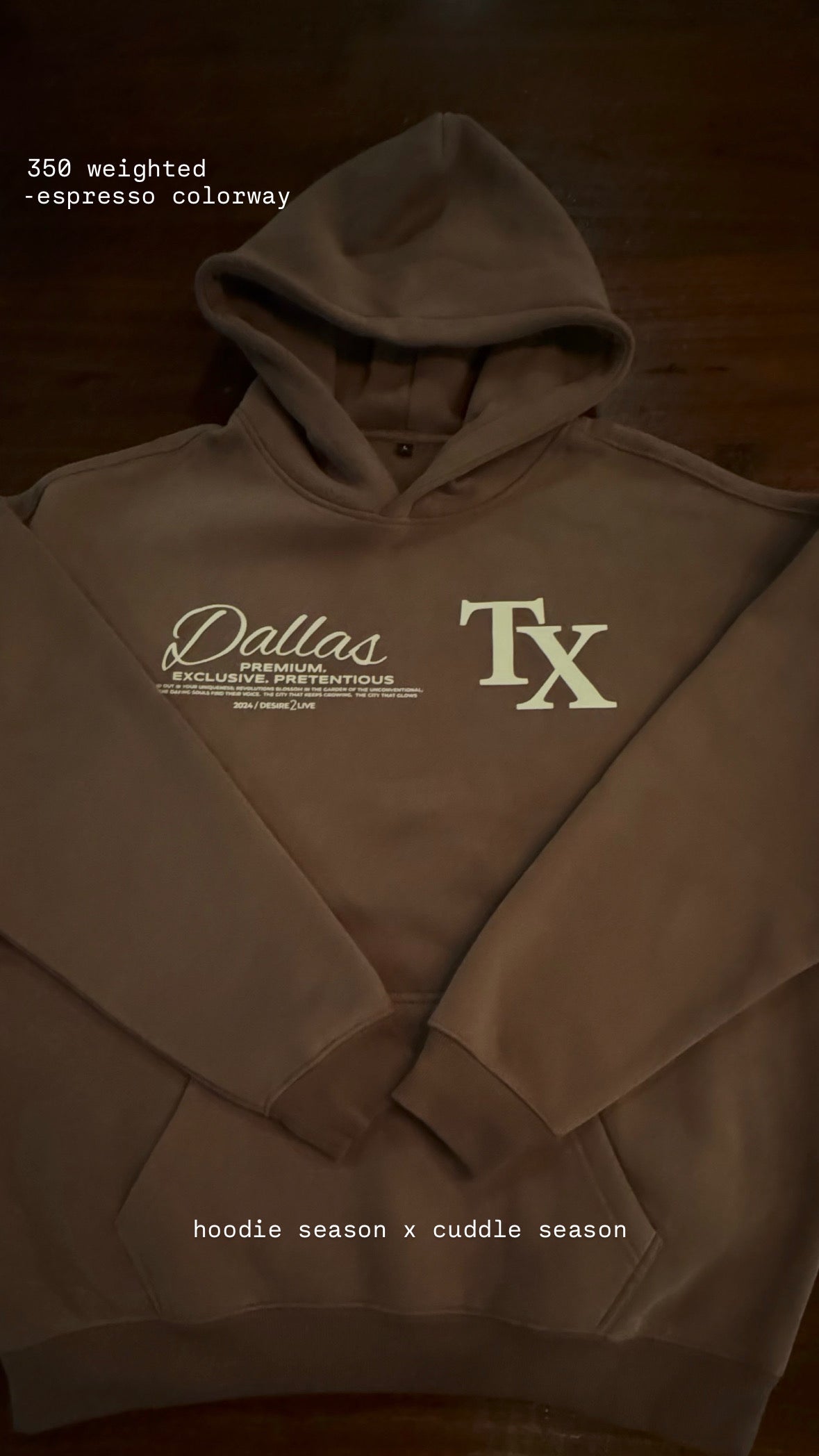 Dallas Espresso Hoodie - Hashtagnocap